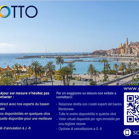 2p A Avec Terrasse, Climatisation Et Garage - Fr-1-196-222 Lägenhet Menton